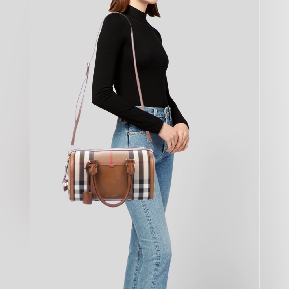 Burberry Sartorial Medium Alchester Bowling bag with gold-tone hardware